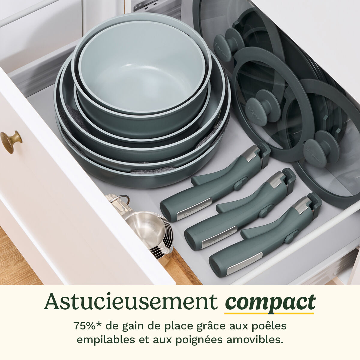 Cuisinart ClickSmart Batterie De Cuisine Antiadh&eacute;sive 18 Pi&egrave;ces &agrave; Poign&eacute;e Amovible, , large 5