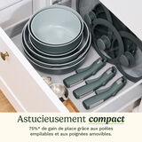 Cuisinart ClickSmart Batterie De Cuisine Antiadh&eacute;sive 18 Pi&egrave;ces &agrave; Poign&eacute;e Amovible, , small 5