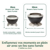 Cuisinart Cleanburn Brasero Sans Fum&eacute;e &ndash; 50 cm