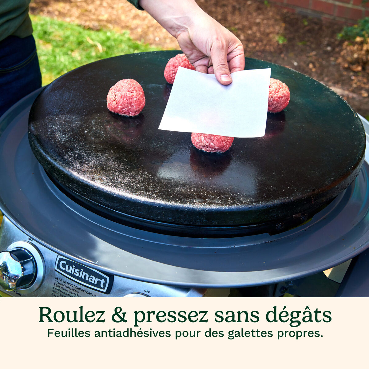 Cuisinart Kit Presse &agrave; Burger en Fonte 17 cm