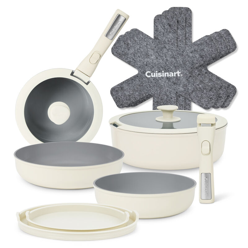 Cuisinart ClickSmart Batterie De Cuisine Antiadh&eacute;sive &agrave; Poign&eacute;e Amovible