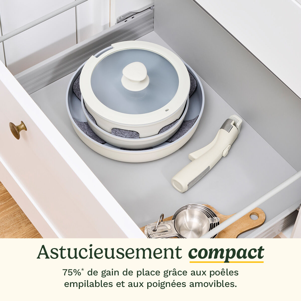 Cuisinart ClickSmart Batterie de Cuisine 7 Pi&egrave;ces Antiadh&eacute;sive &agrave; Poign&eacute;e Amovible, , large 5