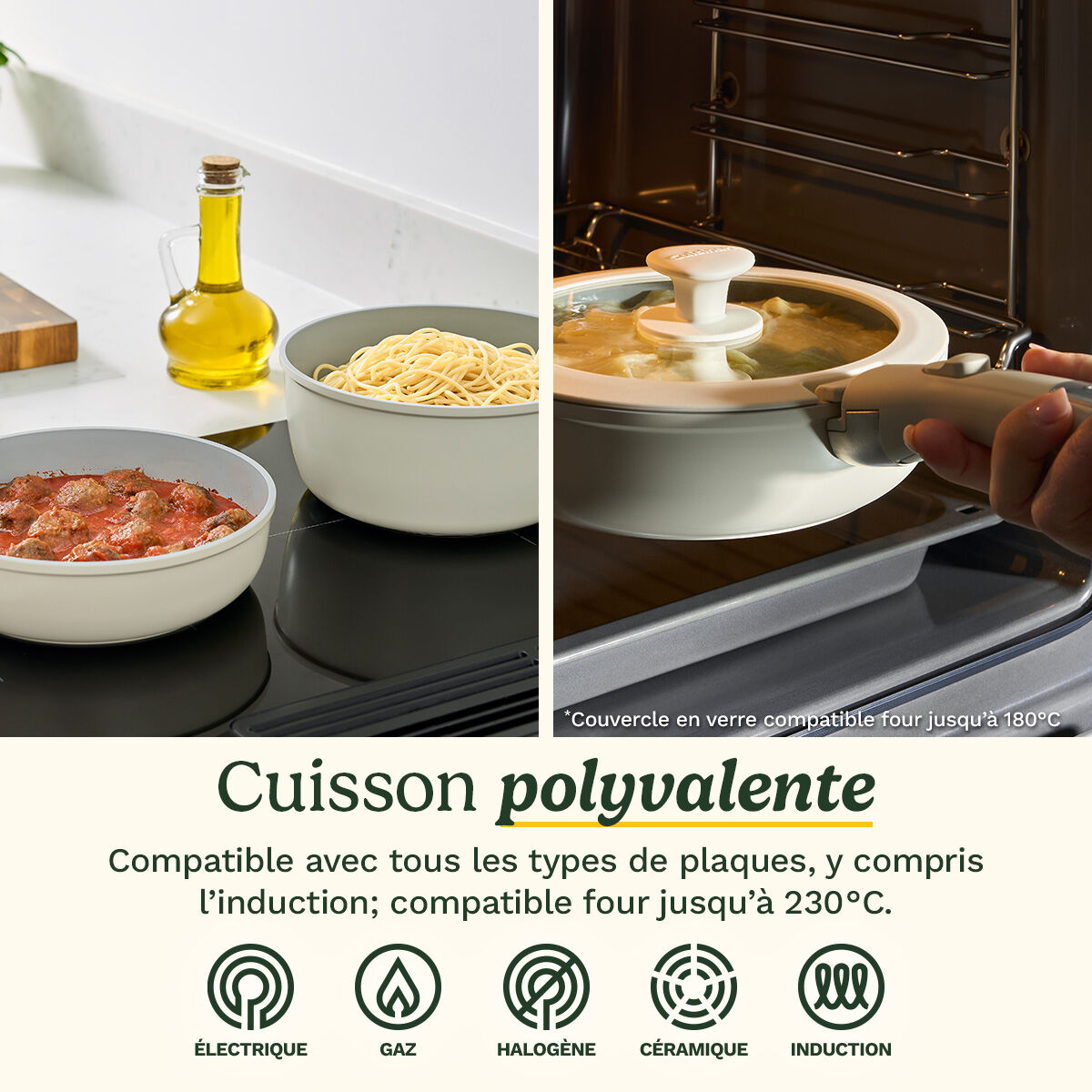 Cuisinart ClickSmart Batterie de Cuisine 7 Pi&egrave;ces Antiadh&eacute;sive &agrave; Poign&eacute;e Amovible, , large 7